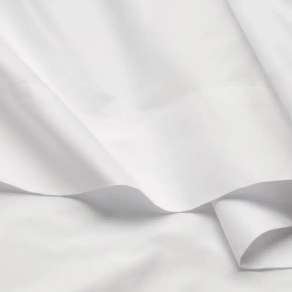 Casaluna King 100% Cotton Percale Sheet Set White, King Size, NWT